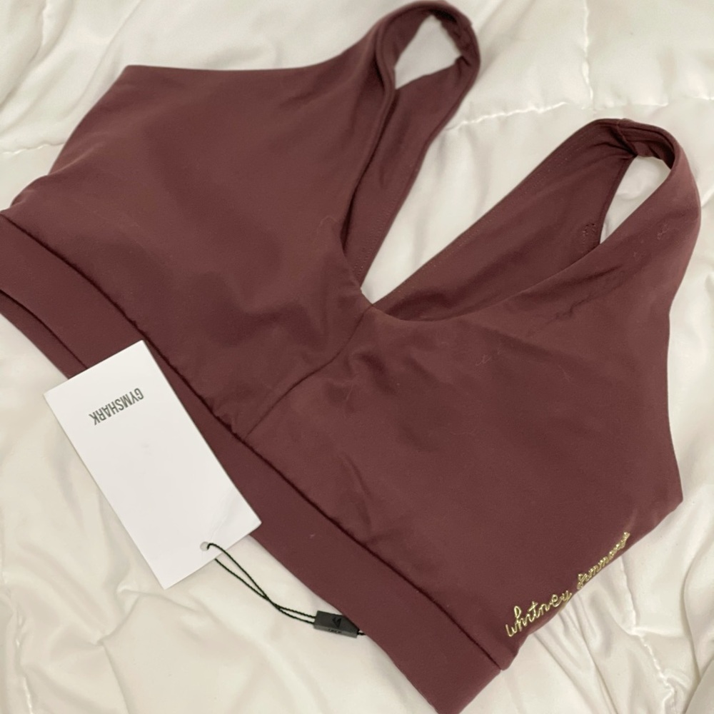Gymshark Whitney Sports Bra - Cherry Chocolate